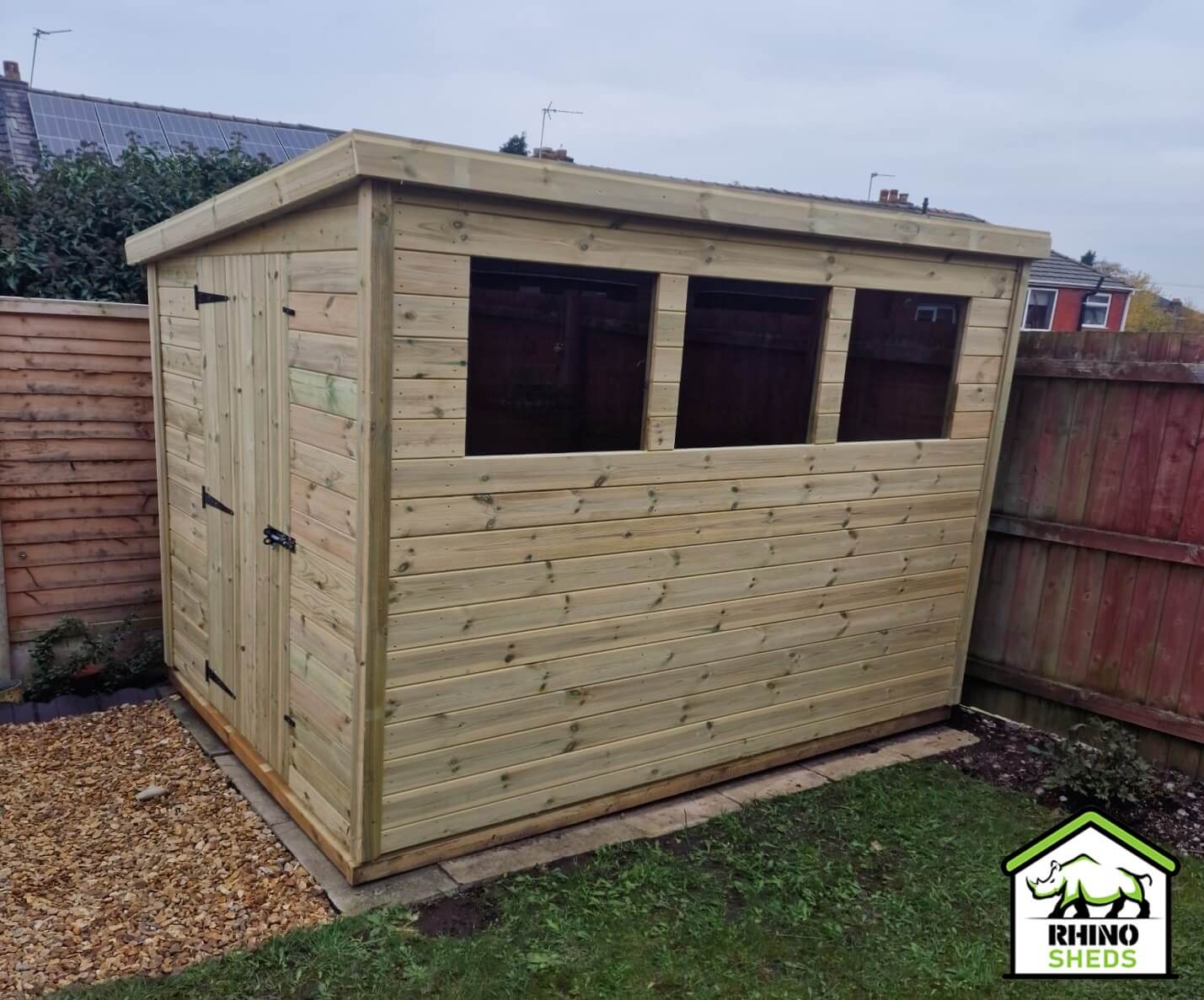 8x12 Pressure Treated Pent Shed