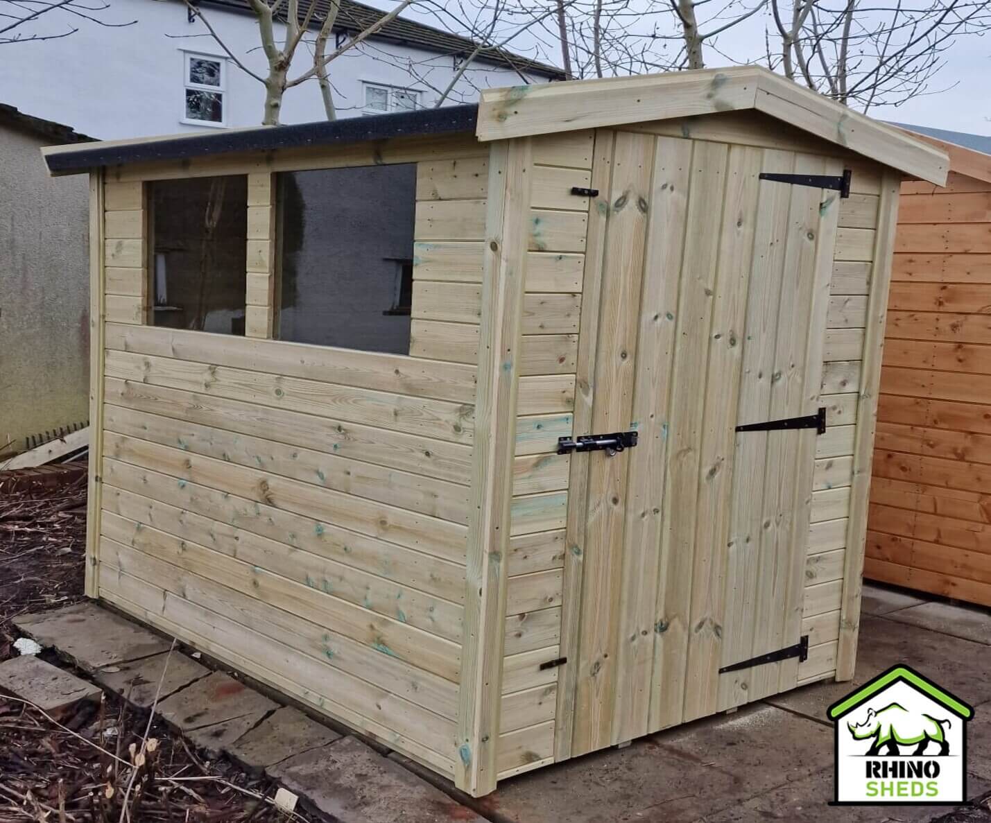 9x4 Pressure Treated Apex Shed