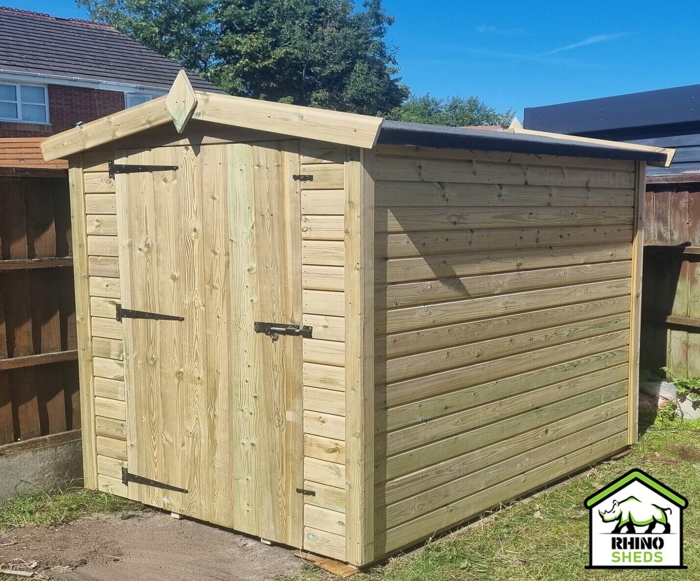 9x4 Pressure Treated Apex Shed