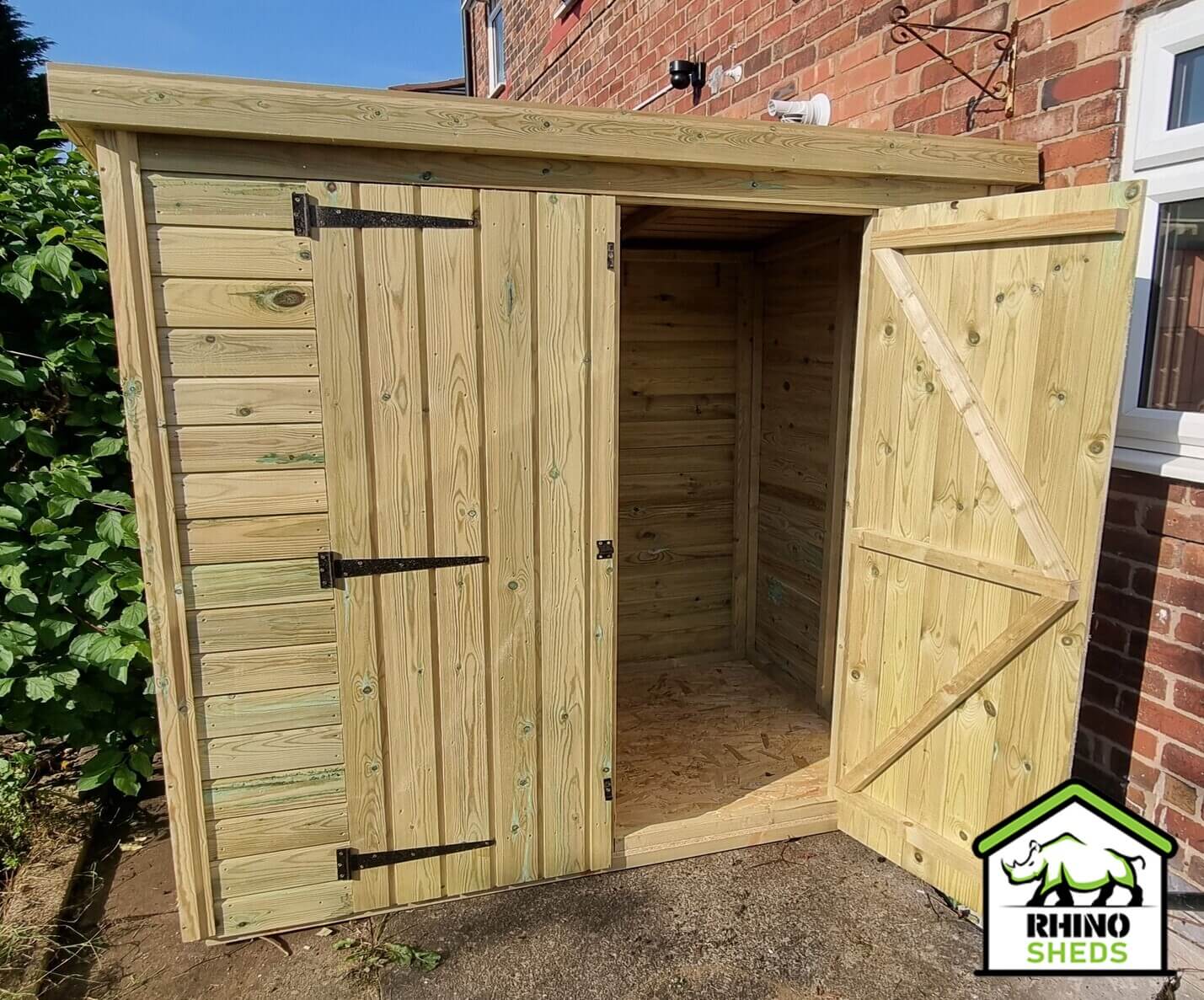 8x4 Pressure Treated Pent Shed