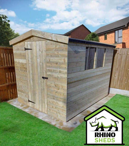 4x4 Pressure Treated Apex Shed
