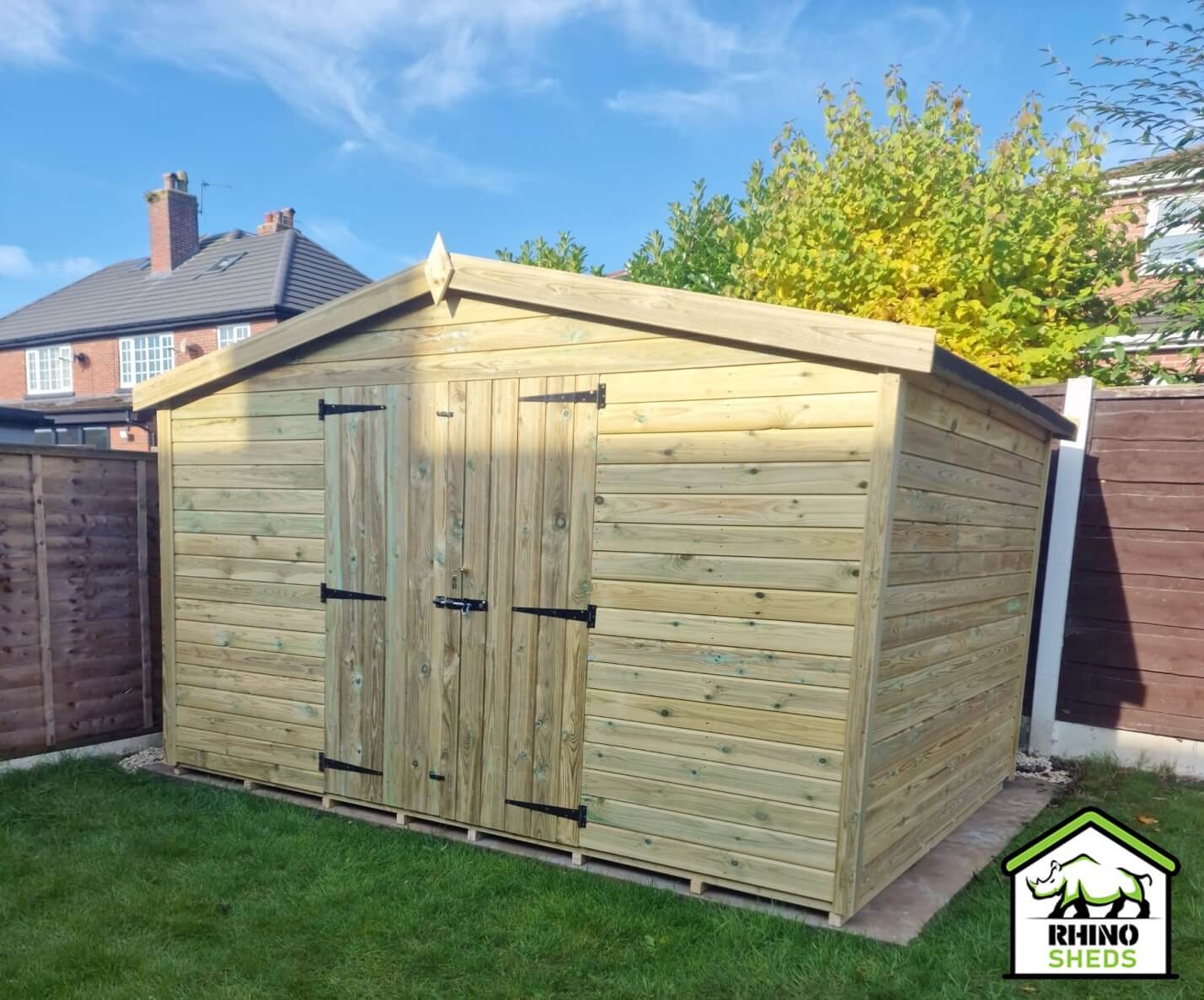 13x7 Pressure Treated Apex Shed