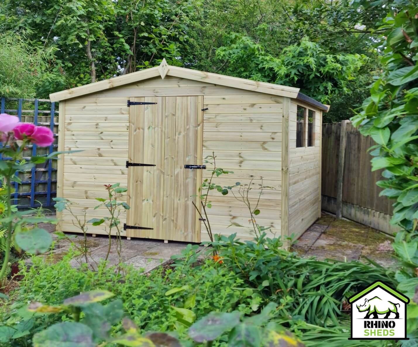 10x7 Pressure Treated Apex Shed