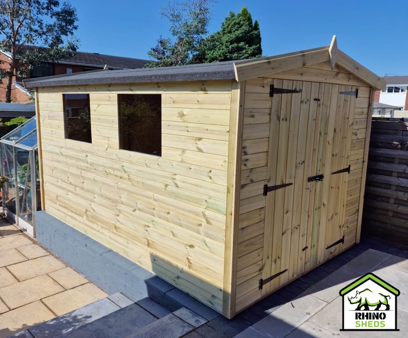 9x8 Pressure Treated Apex Shed