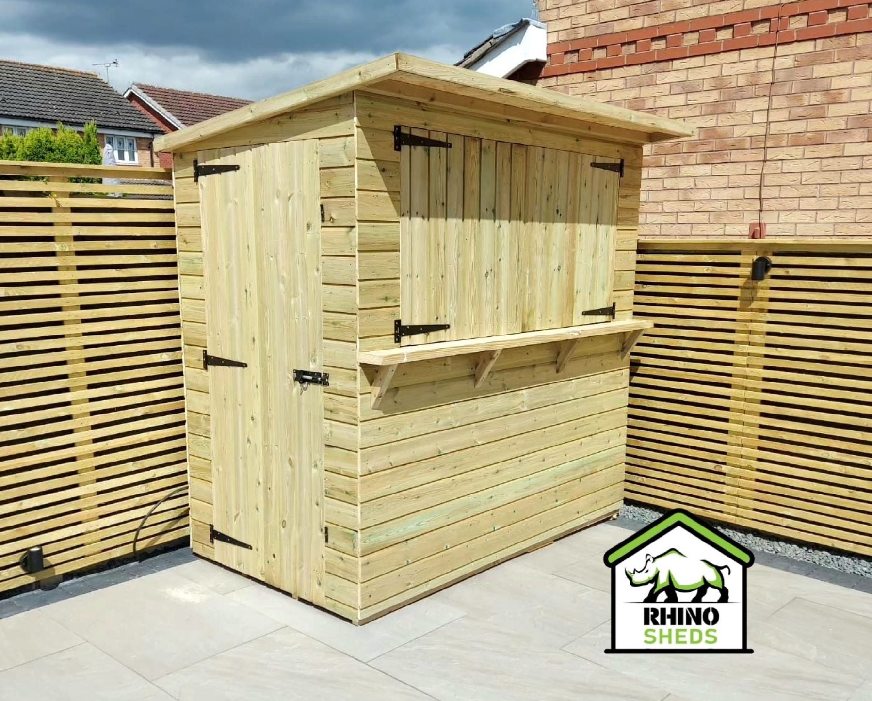 Pressure Treated Hatch Garden Bar – Rhino Sheds