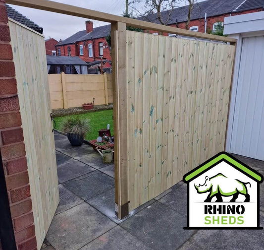 All Wood V Lap T&G Fencing