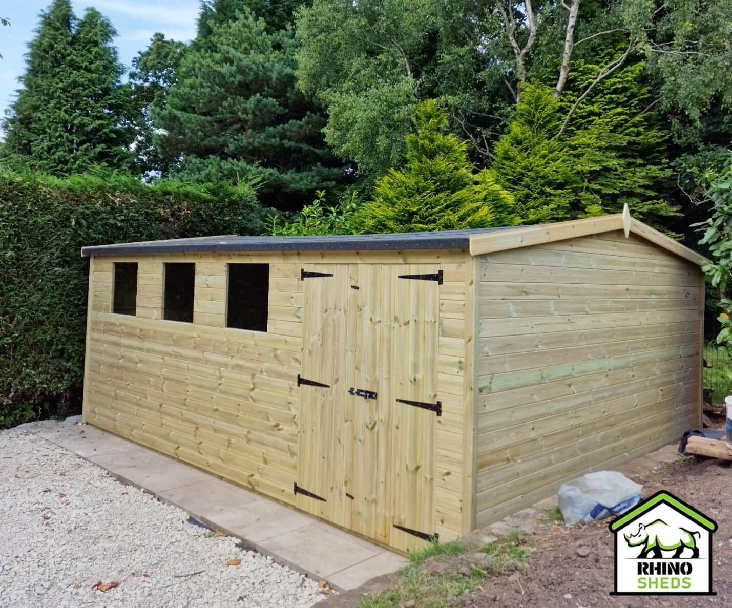 14x7 Pressure Treated Apex Shed