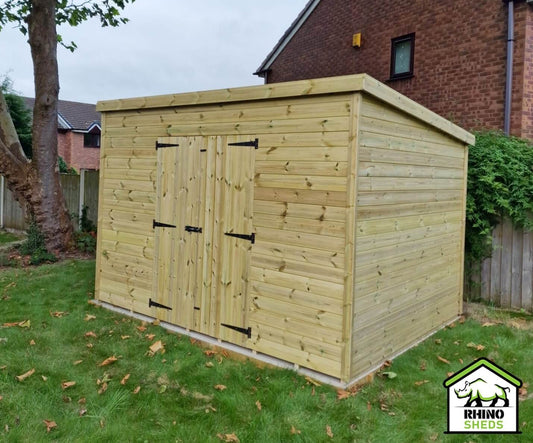 6x12 Pressure Treated Pent Shed