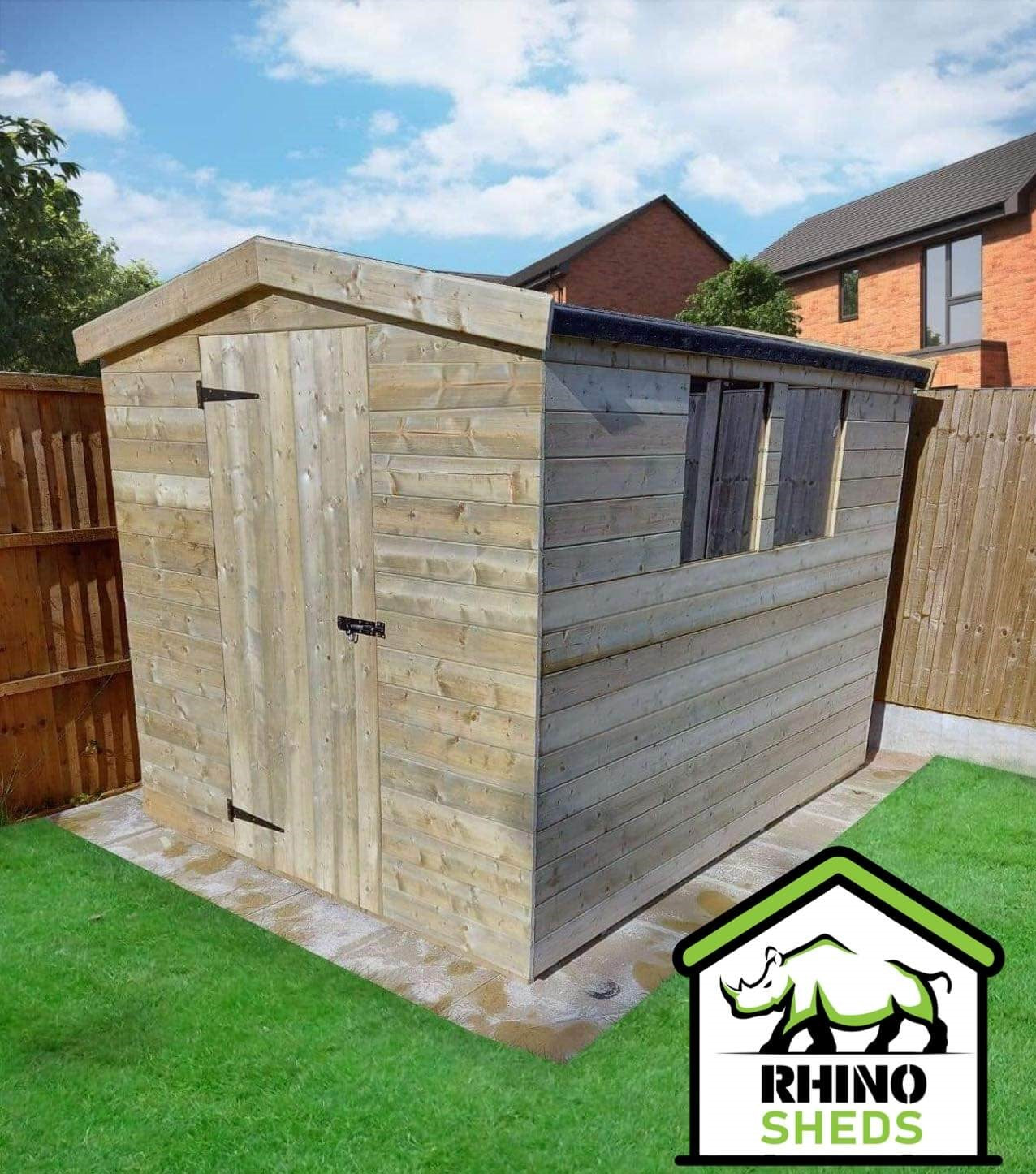 5x4 Pressure Treated Apex Shed