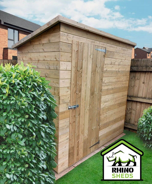 5x4 Pressure Treated Pent Shed